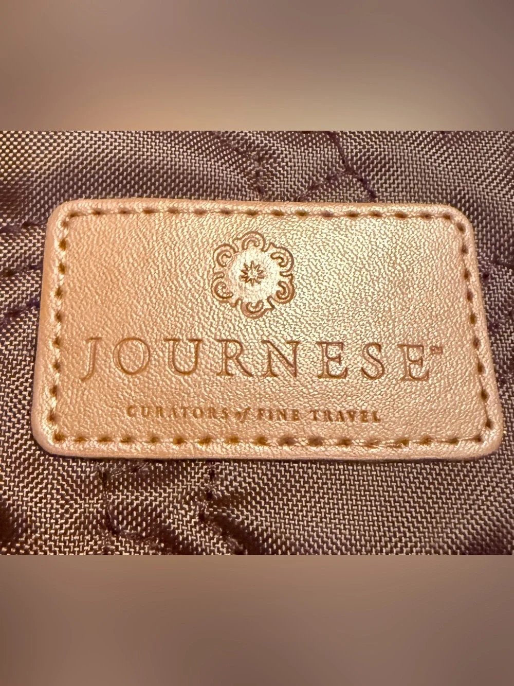 Journese Curators Of Fine Travel Laptop Sleeve Bag Quilted Soft 11 1/4” x 8 5/8”